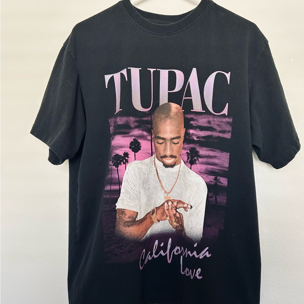 Black Tupac California Love T-Shirt